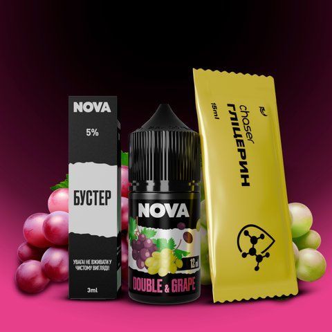 Набір NOVA 30 ml 65 mg DOUBLE GRAPE 44420 фото