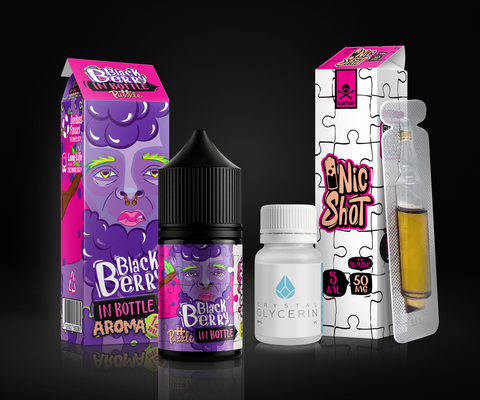 Набір In Bottle Puzzle 30 ml 50 mg Blackberry 001533 фото